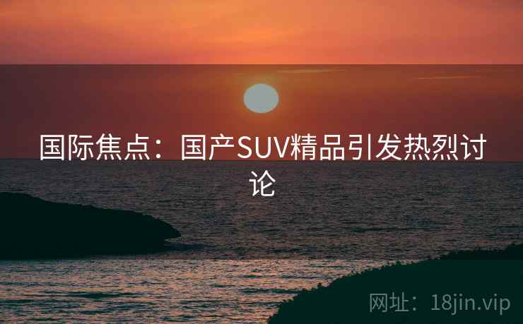 国际焦点：国产SUV精品引发热烈讨论  第2张
