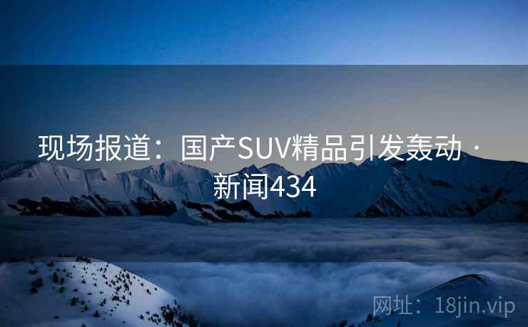 现场报道：国产SUV精品引发轰动 · 新闻434